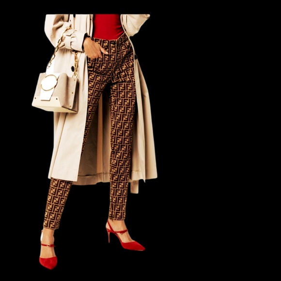 Fendi Vintage Zucca Monogram FF Logo Jean Trousers - Picture 10 of 16